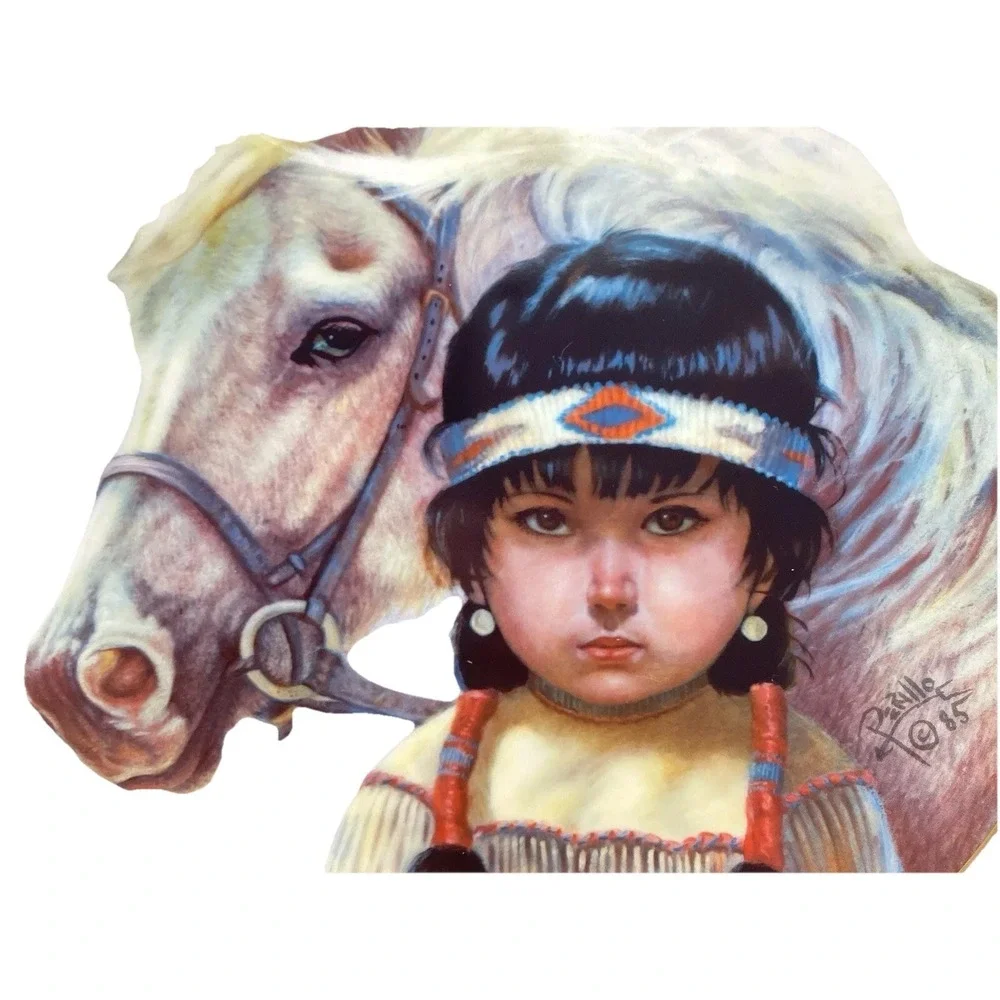 Kindred Spirits by Perillo-Collectors Plate-Pride‎ Of American Indians-1986